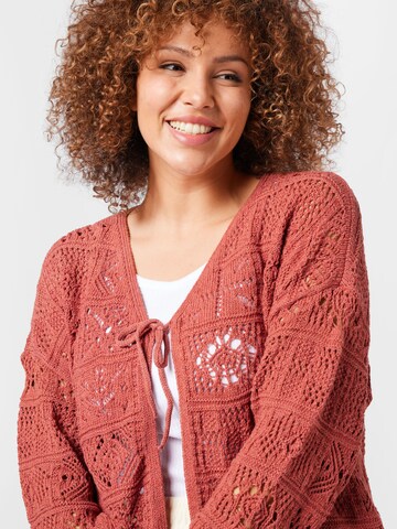Cardigan 'BEACH LIFE' ONLY Curve en rouge