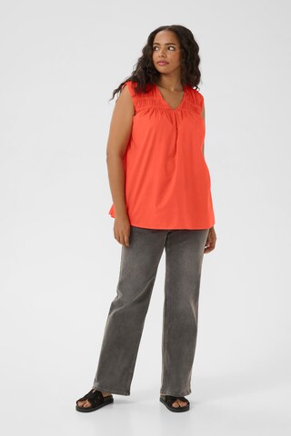 KAFFE CURVE - Blusa 'KCThia' em vermelho