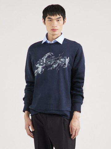 BOSS - Sudadera 'C-Soleri 215' en azul: frente