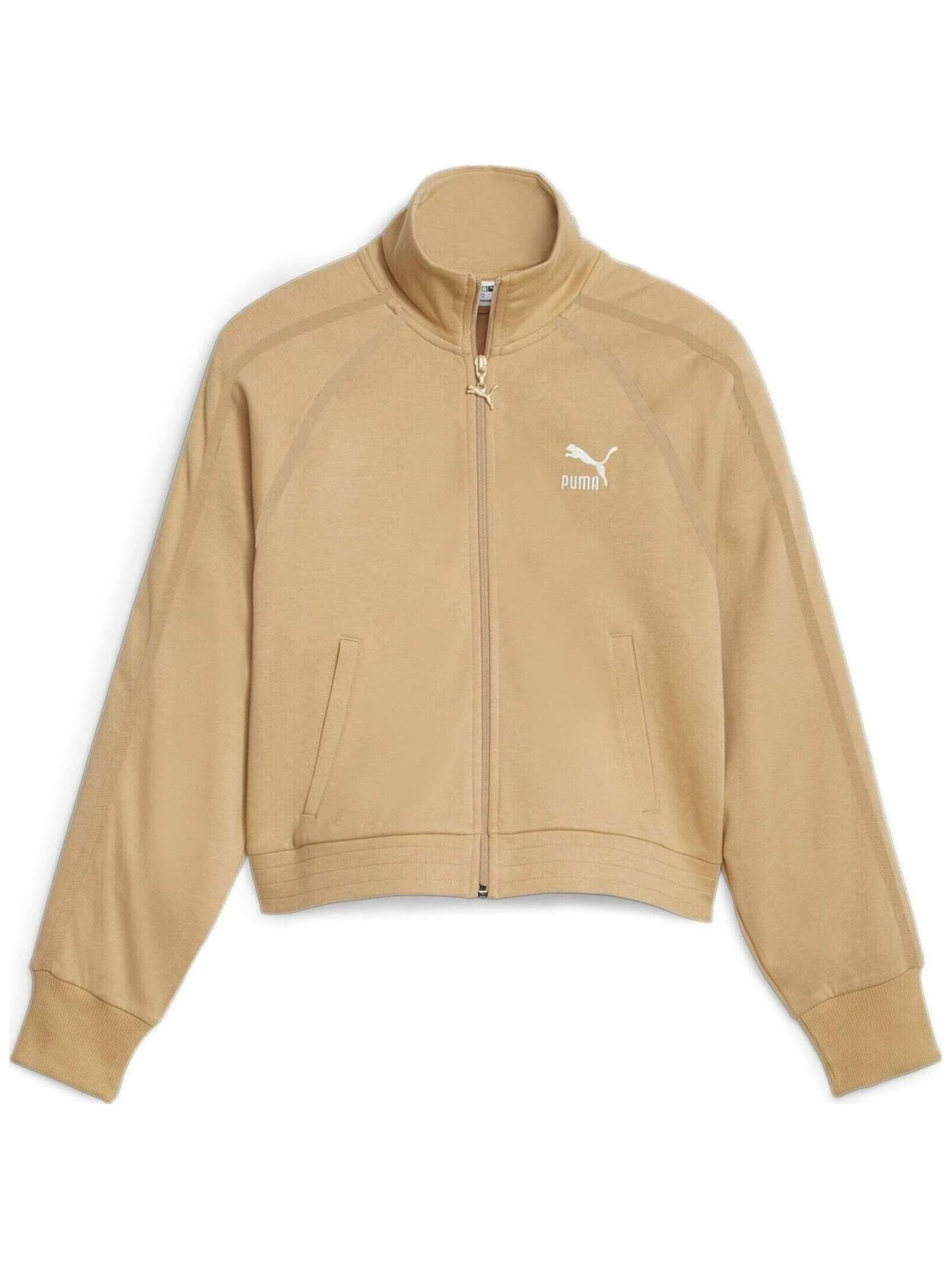 PUMA - Chaqueta deportiva 'Puma T7 Track Jacket' en beige: frente