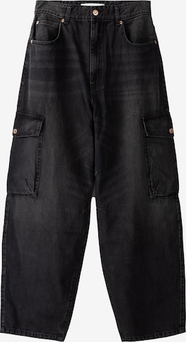 Bershka Regular Jeans in Black: front
