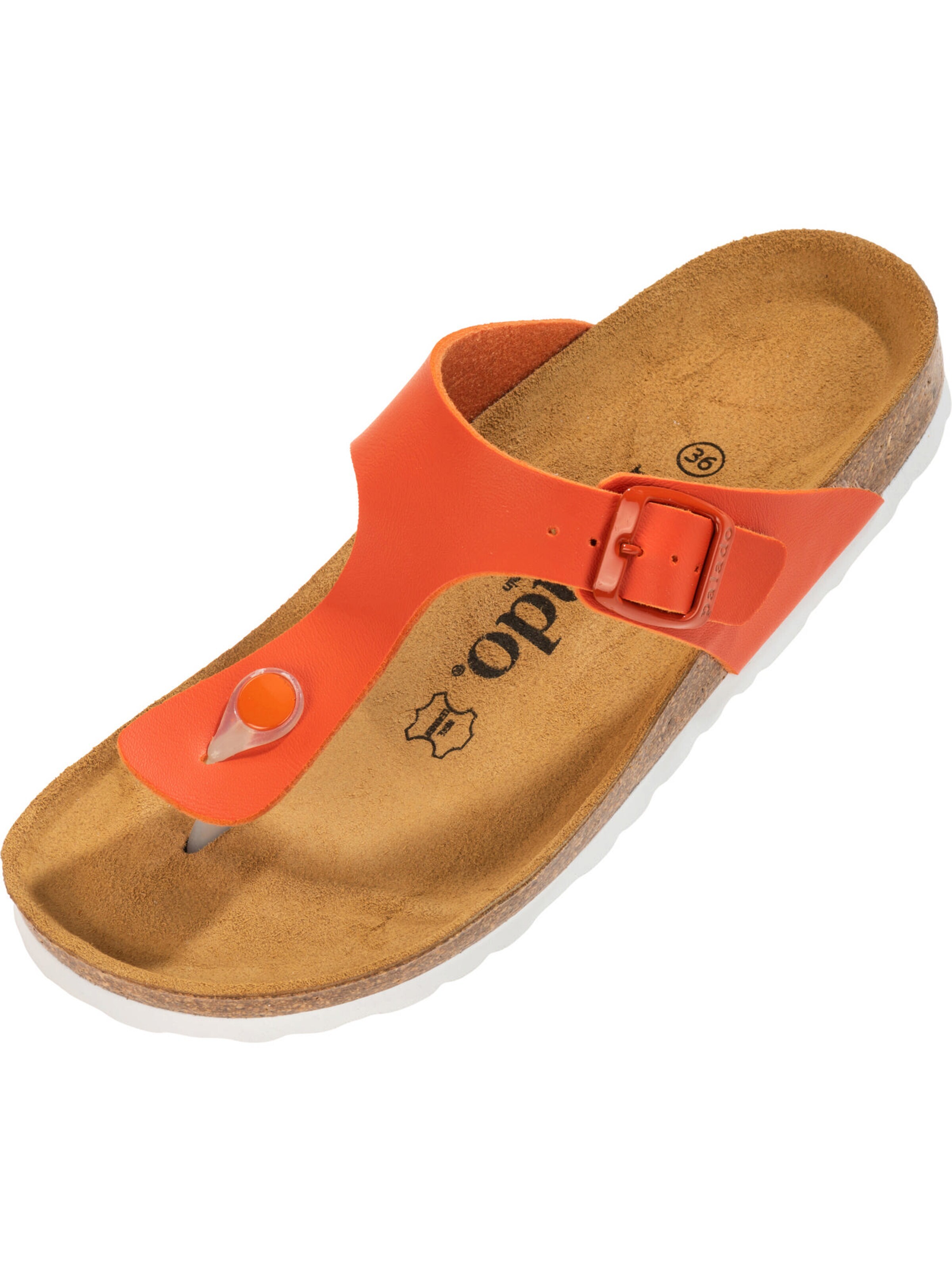 Palado T-bar sandals 'Palado Kos Matt' in Orange: front