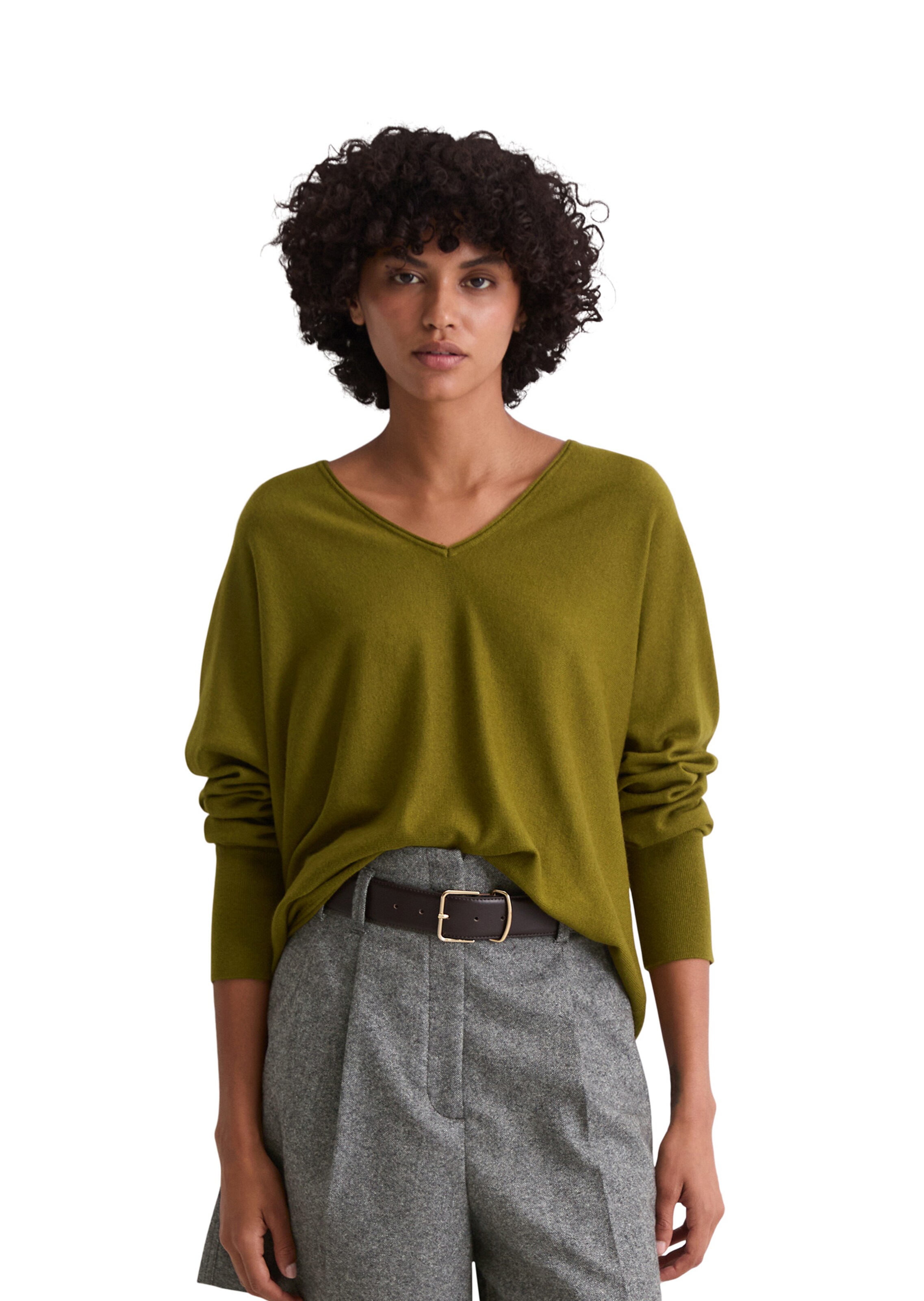 Marc O'Polo Trui in Groen: voorkant