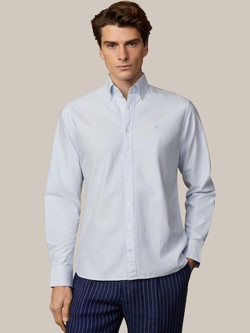 Coupe regular Chemise 'Heritage' Hackett London en bleu : devant