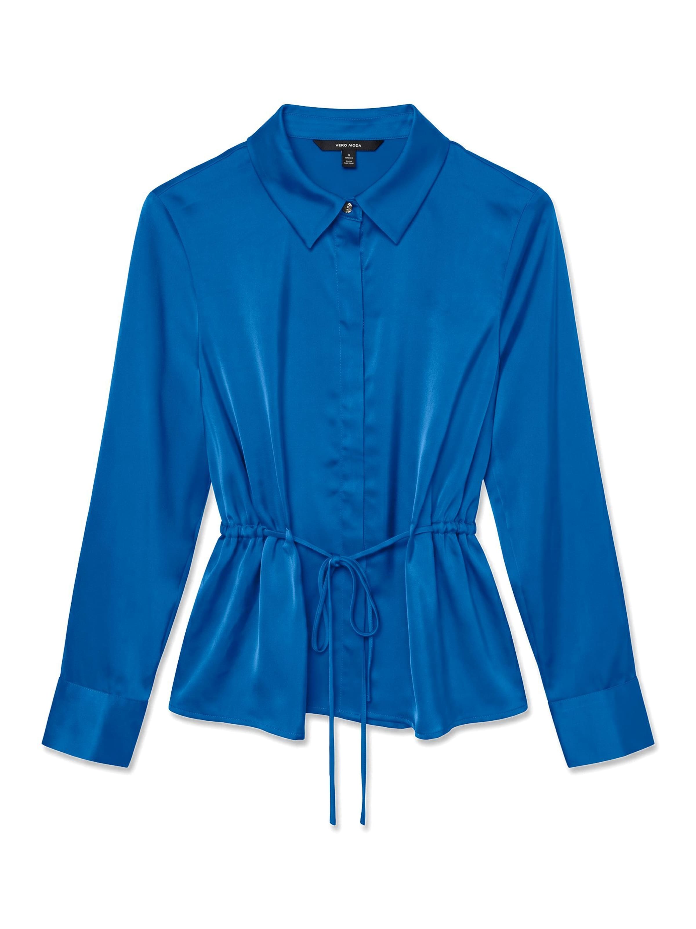 Chemisier 'RIVER' VERO MODA en bleu : devant