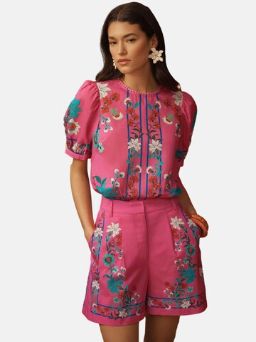 love & roses Bluse in Pink: Vorderseite