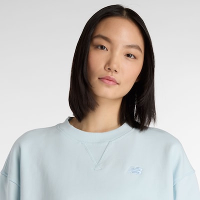 new balance Sweat de sport 'Athletics French Terry Crew' en bleu clair, Vue avec produit