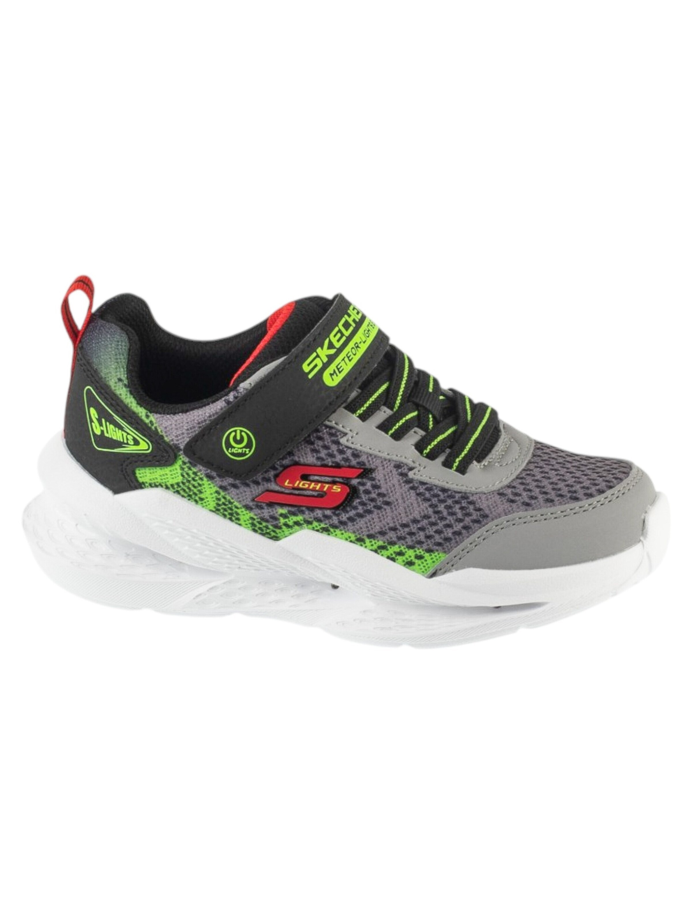 SKECHERS Sneaker 'Skechers Meteor-Lights - Krendox' in Grau: Vorderseite