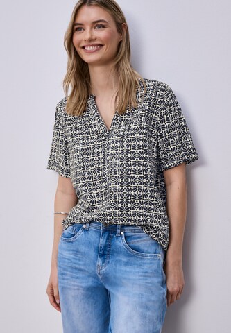 STREET ONE Blouse in Blue: front