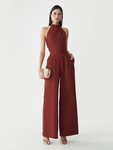 BWLDR Jumpsuit 'PALMER' in Braun: Vorderseite