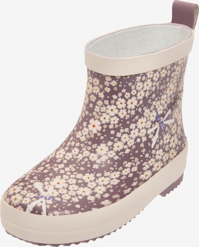 PLAYSHOES Gumene čizme veličine 19 u bež / smeđa / sivkasto ljubičasta (mauve) / ljubičasto plava, Pregled proizvoda