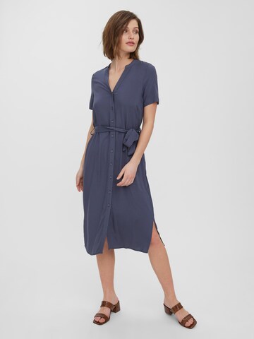 VERO MODA Kleid 'Vica' in Blau: predná strana