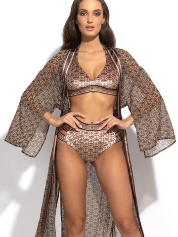 JIORO Bikiniunderdel 'MOCHA MOUSSE LOGO' i brun
