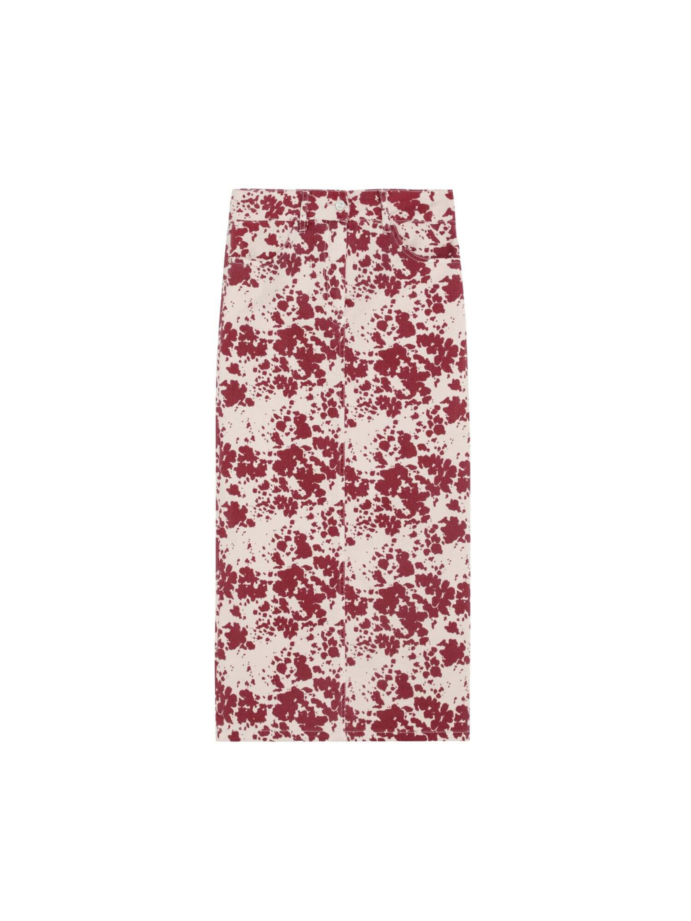 Scalpers Jupe en beige / rouge, Vue avec produit