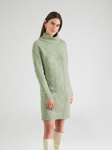 ABOUT YOU Knitted dress 'Carla' in Green: front
