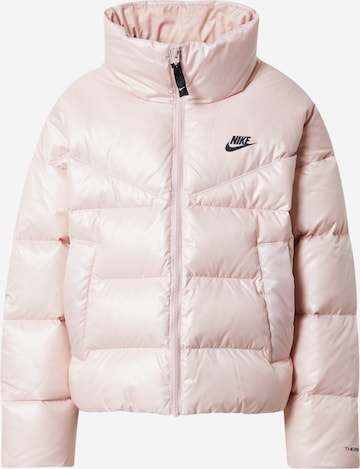 Nike Sportswear Зимняя куртка в Ярко-розовый: спереди
