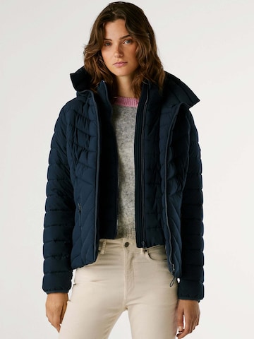 Pepe Jeans Winterjacke 'SANN SHORT' in Blau: Vorderseite
