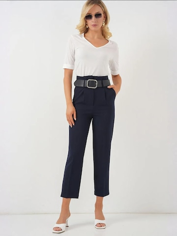Pantaloni con pieghe di Bigdart in blu: frontale