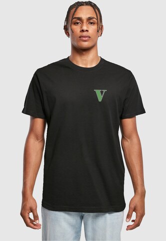 Merchcode Shirt 'Grand Collage' in Schwarz: Vorderseite