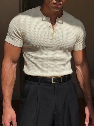 Kleidermafia T-shirt i beige: framsida
