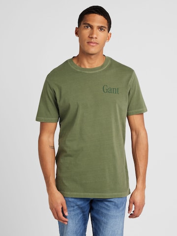 Maglietta di GANT in verde: frontale