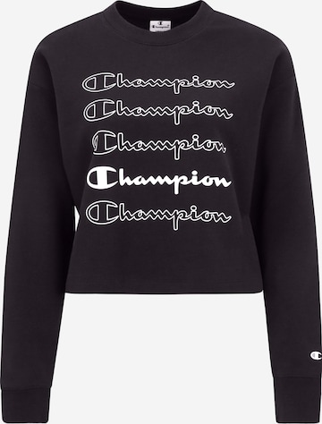 Champion Authentic Athletic Apparel Sweatshirt i svart: framsida