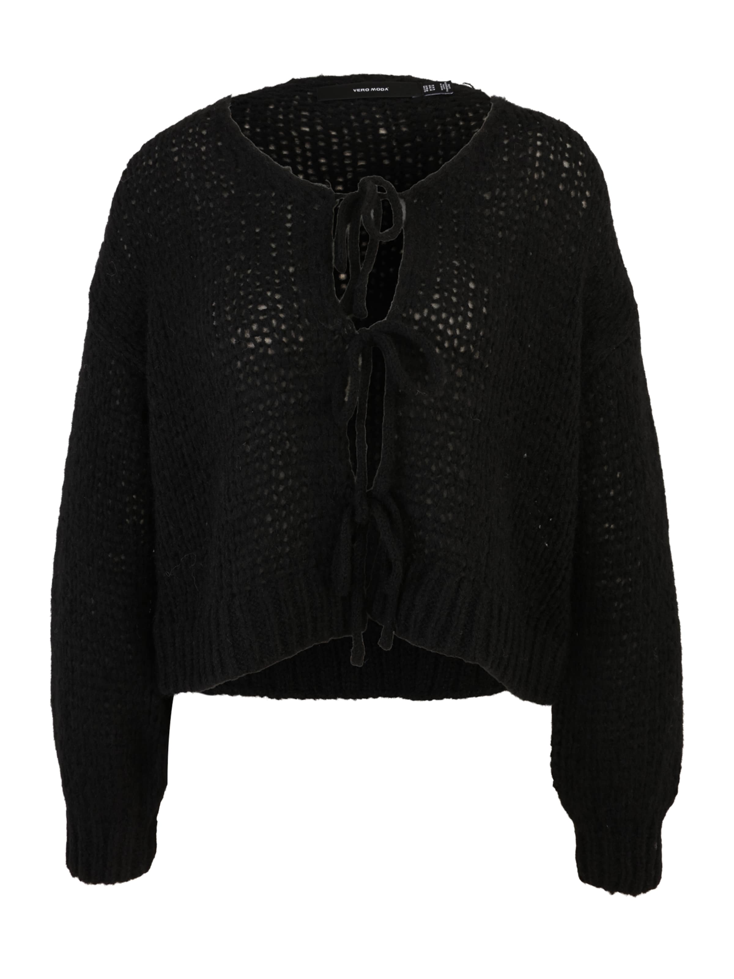 Vero Moda Petite Knit Cardigan 'VMALOA' in Black: front