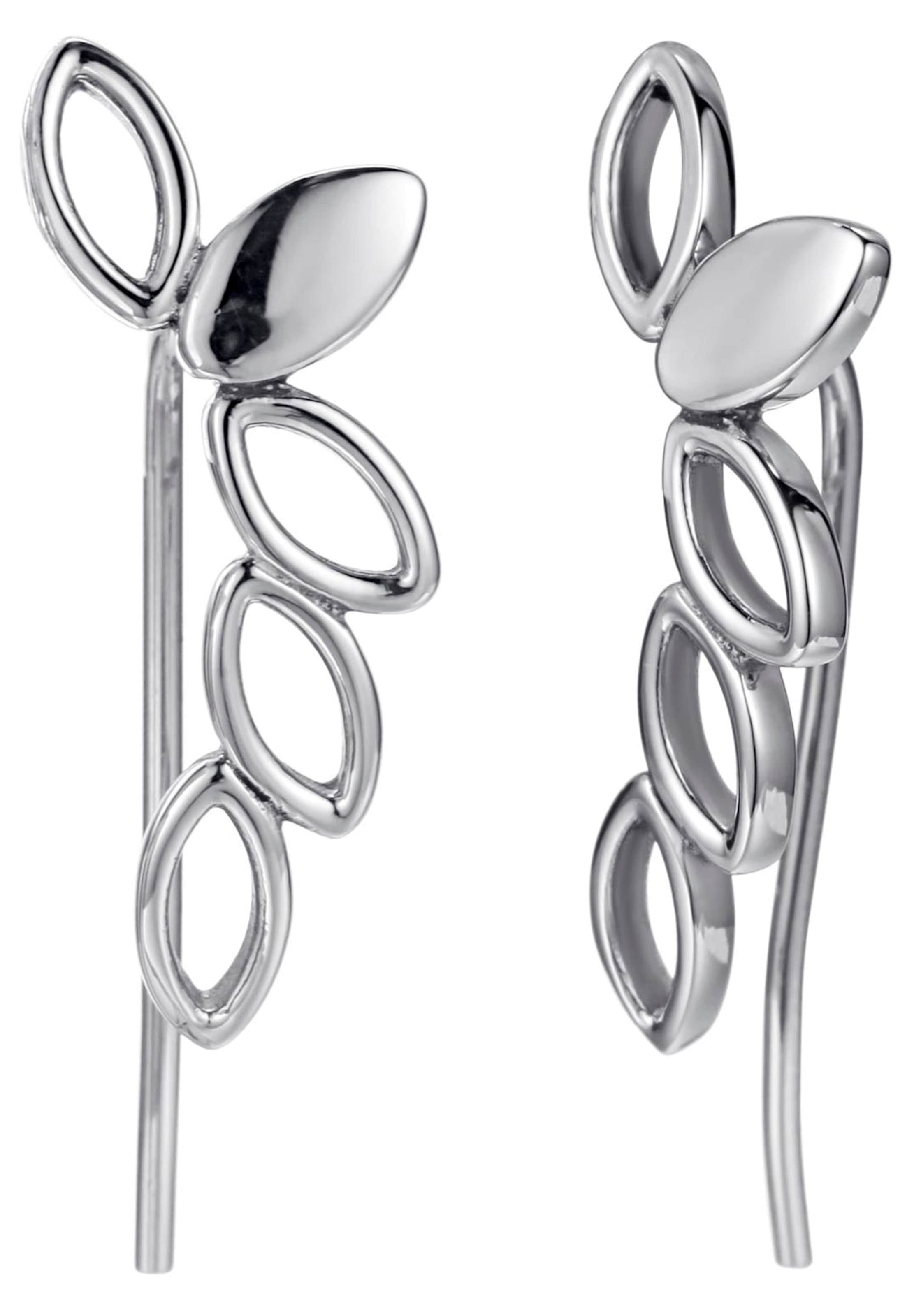 Kingka Earrings in Silver: front