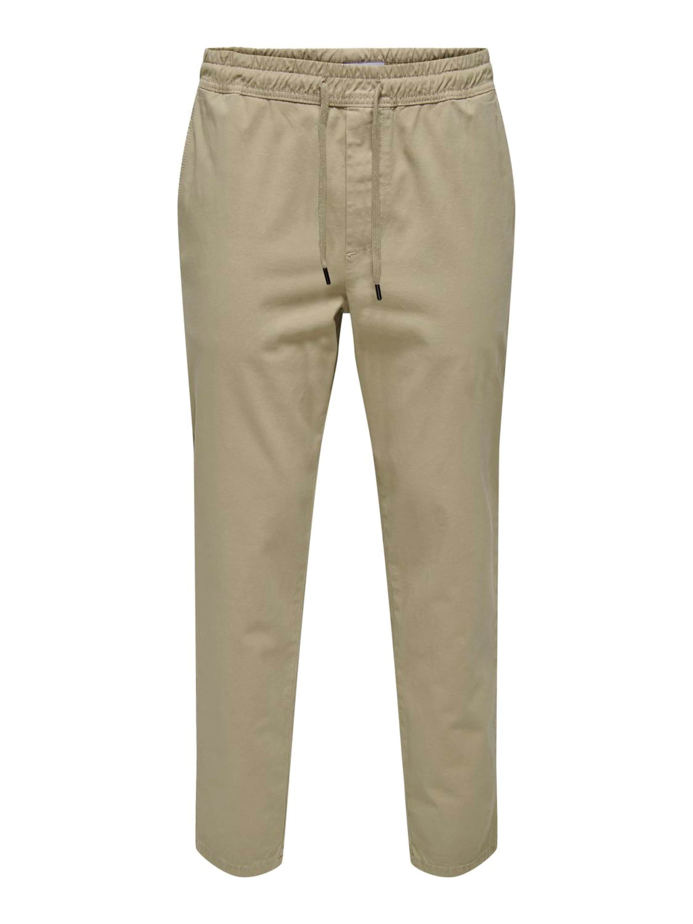 Only & Sons Tapered Chino Pants 'ONSLinus' in Green: front