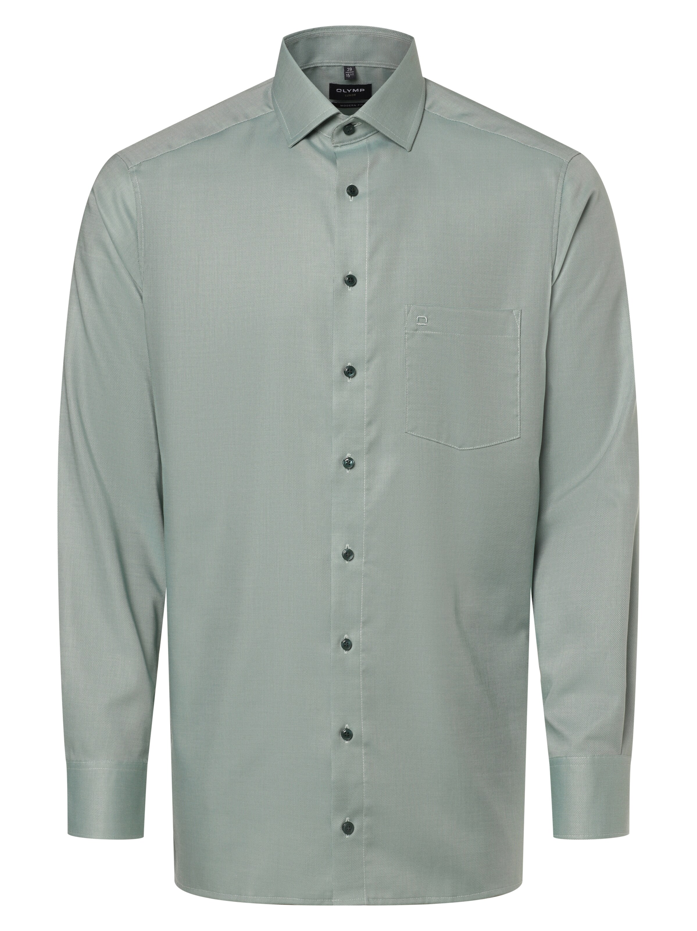 OLYMP Regular Fit Hemd in Grün: Vorderseite