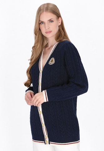 Cardigan DreiMaster Maritim en bleu : devant