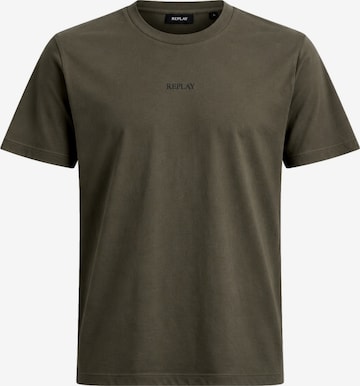 REPLAY Shirt in Groen: voorkant