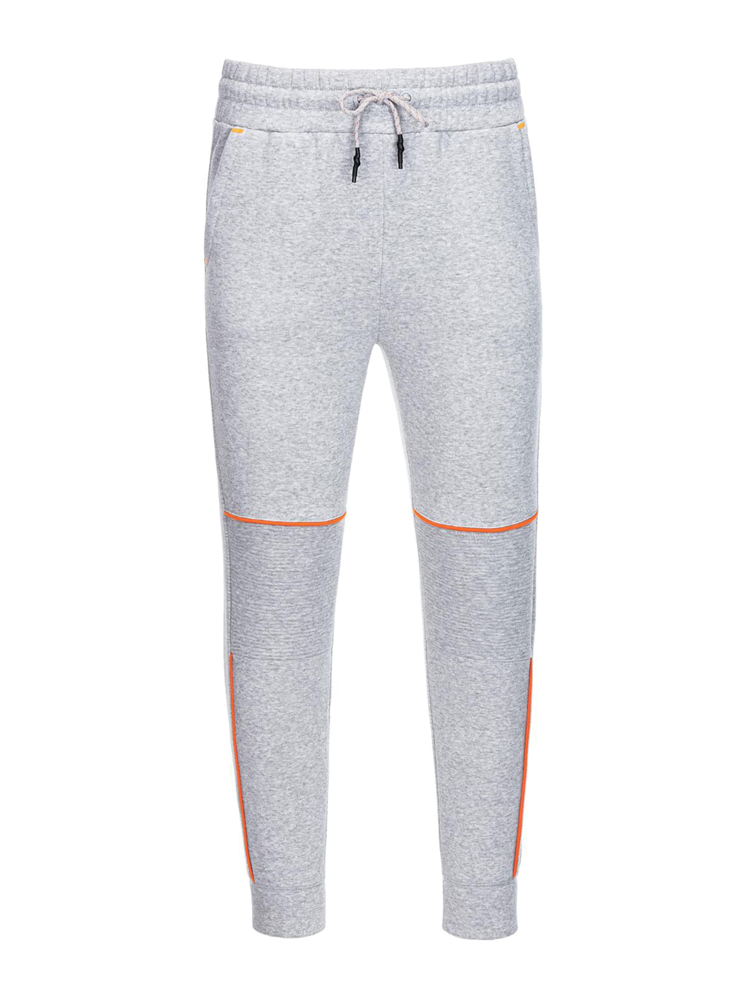 Ombre Slimfit Sportbroek in Grijs: voorkant