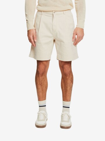 ESPRIT Regular Broek in Beige: voorkant