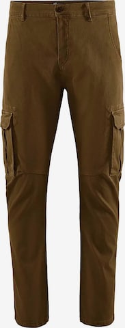 BOMBOOGIE Boot cut Cargo Pants in Brown: front