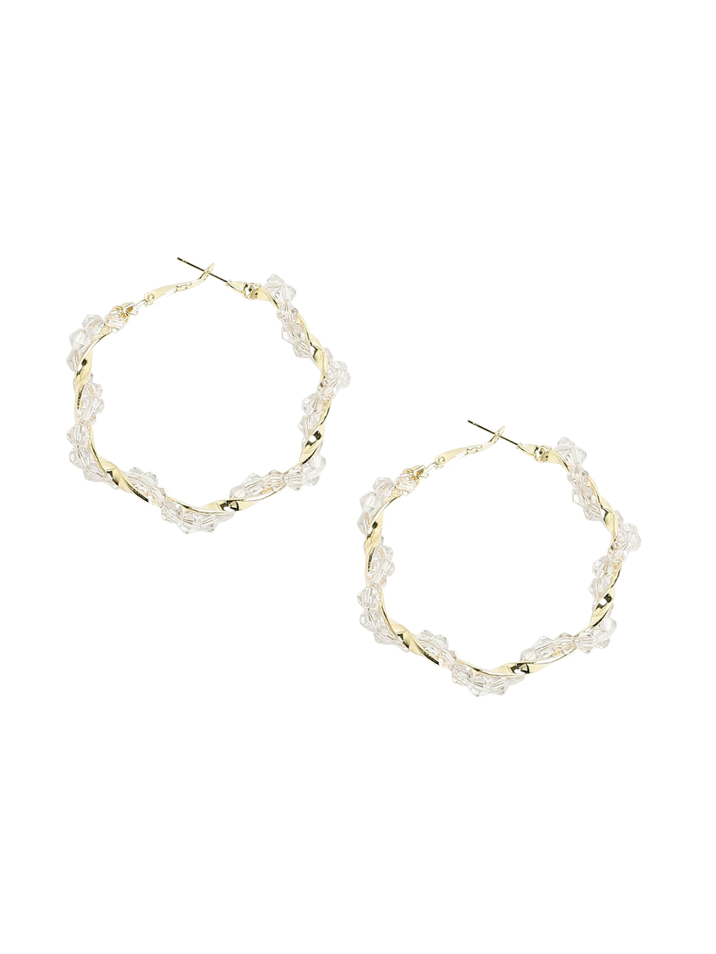 SOHI Серьги ' Lakhmi ' в Белый: спереди