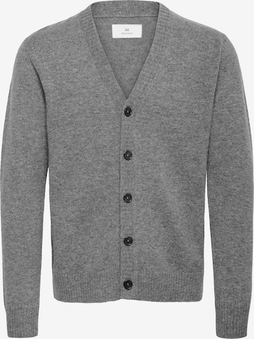 Matinique Gebreid vest 'MAalpin 73' in Grijs: voorkant