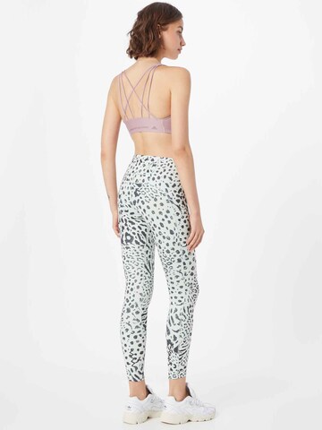 ADIDAS SPORTSWEAR Skinny Workout Pants 'Fastimpact Leopard' in Green