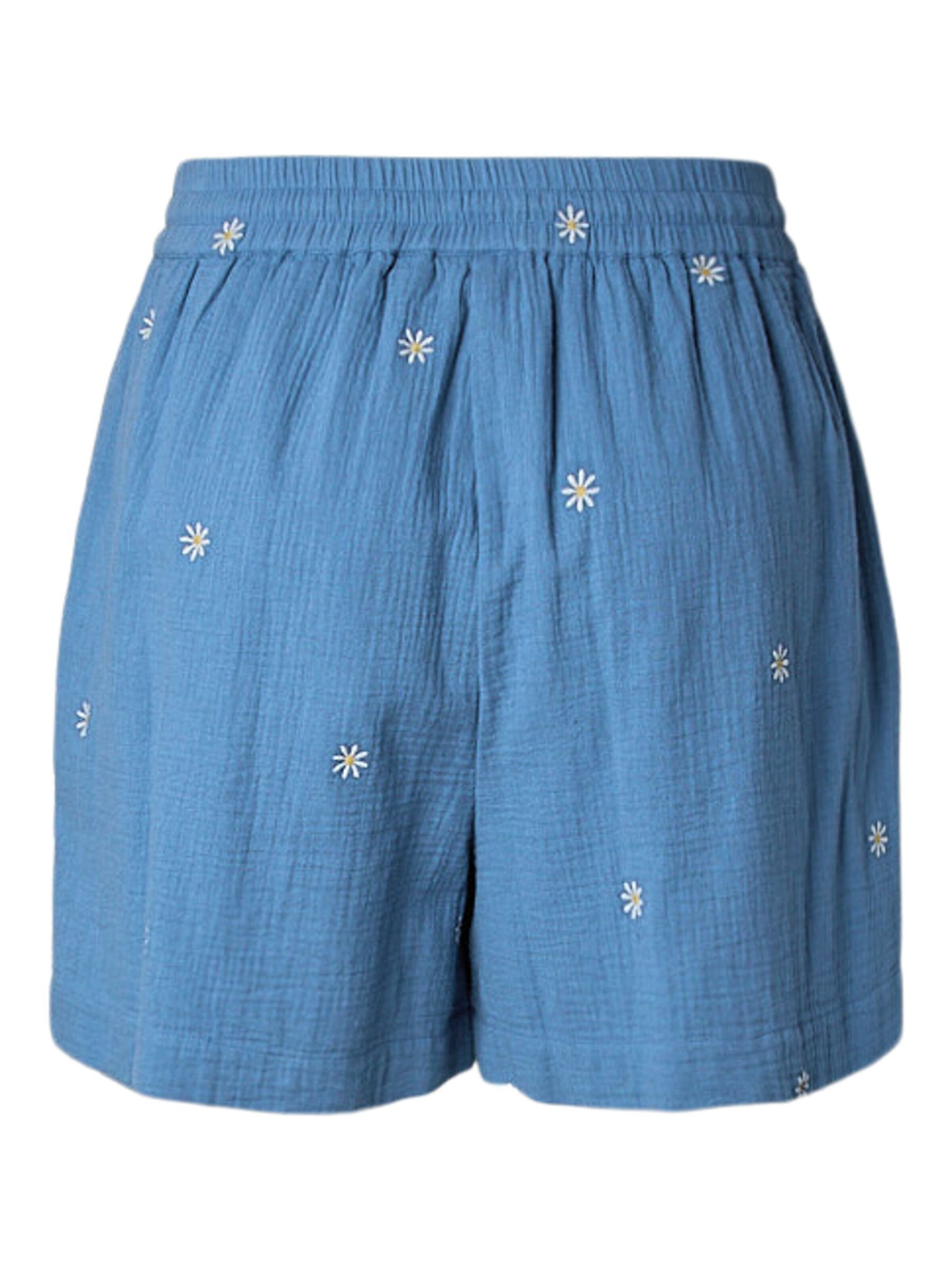 PIECES Loosefit Broek 'PCSastina' in Blauw