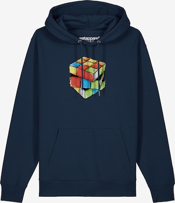 Watapparel Sweatshirt ' Pixel Zauberwürfel ' in Blue: front