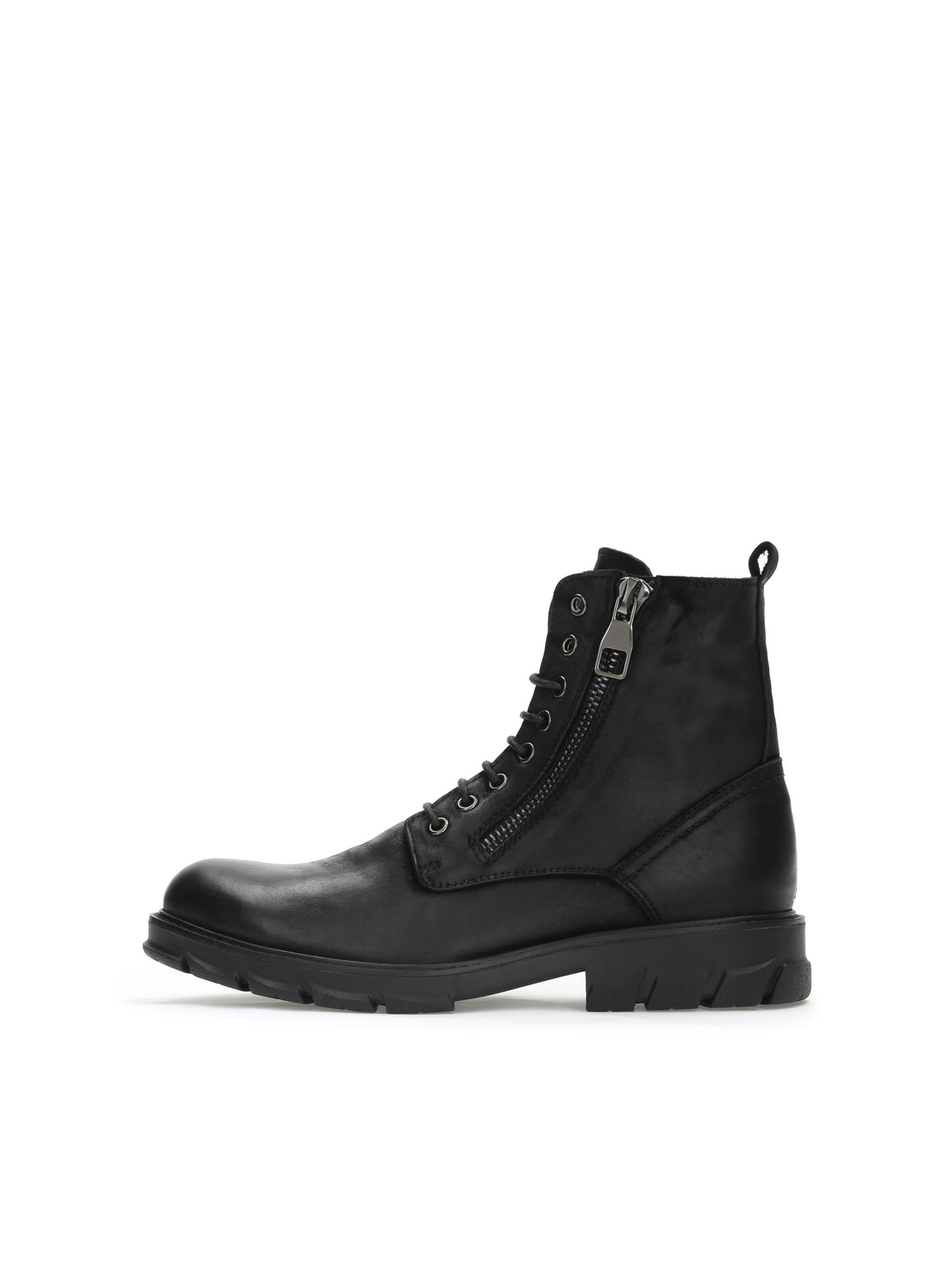 Boots stringati di Kazar in nero: frontale