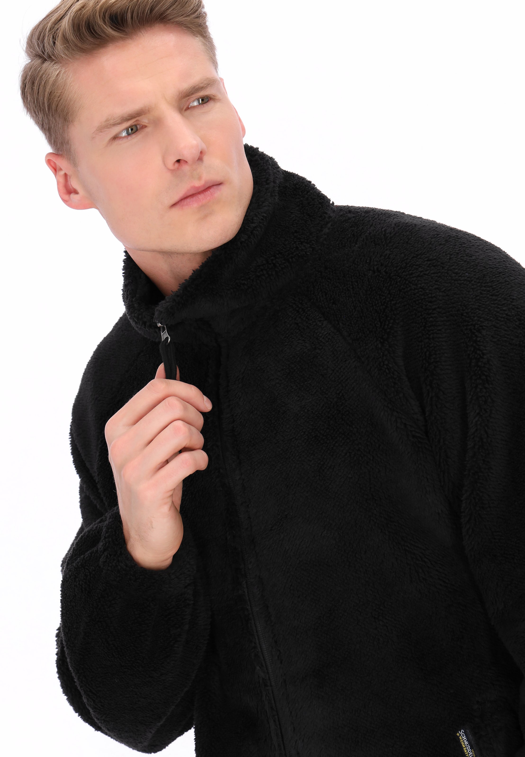 Schmuddelwedda Fleece jacket in Black