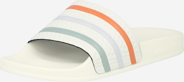 Zoccoletto 'Adilette' di ADIDAS ORIGINALS in bianco: frontale