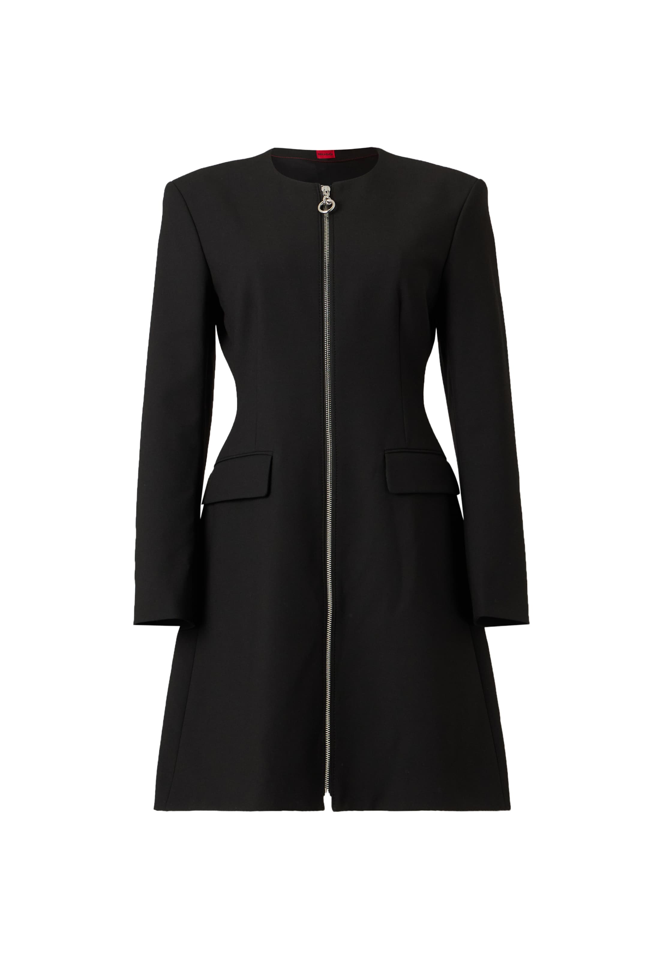 HUGO - Vestido 'Kenju' en negro: frente