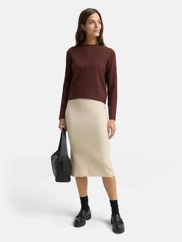 TOM TAILOR Sweater in Brown