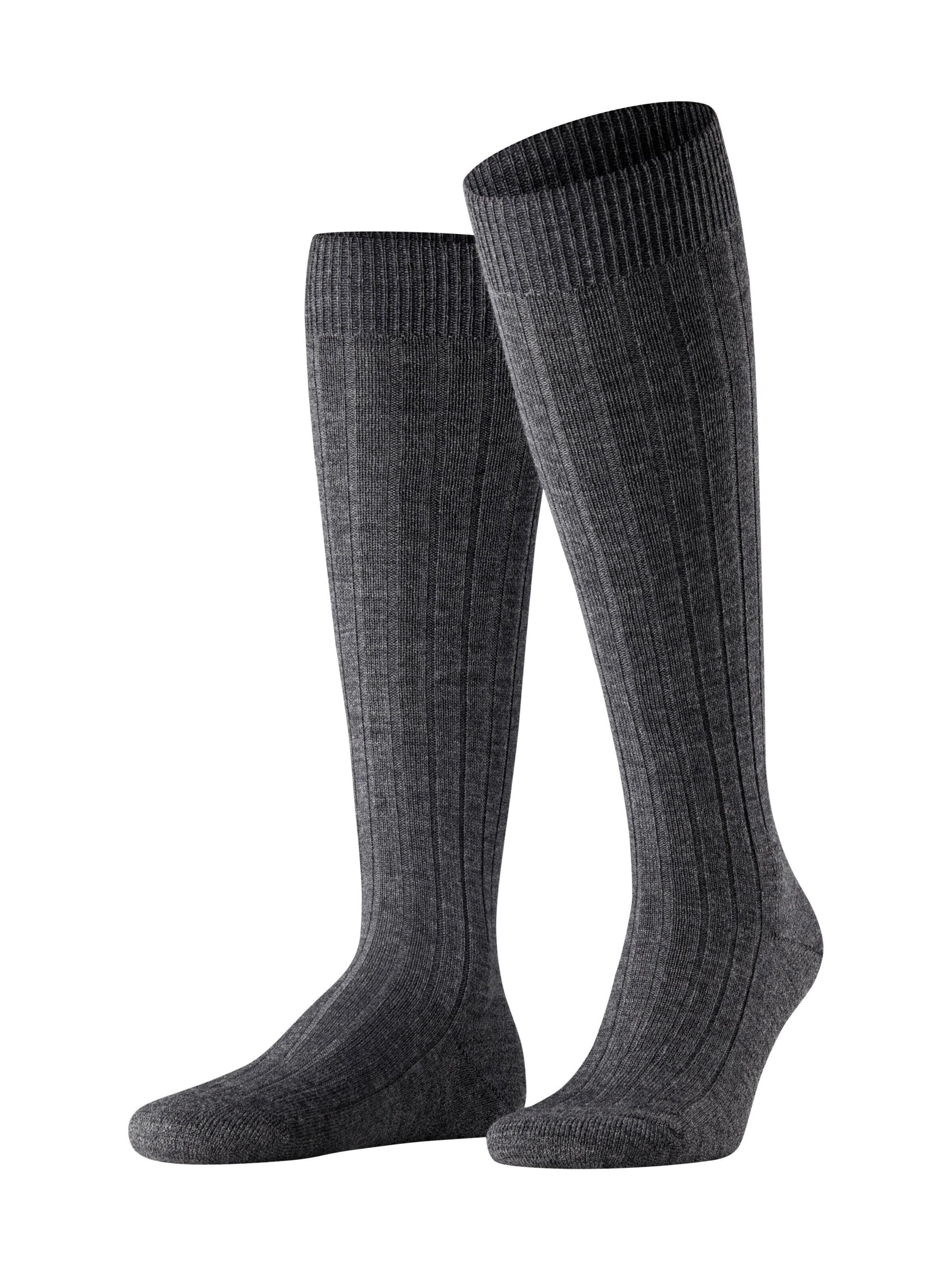 FALKE Knee High Socks 'Teppich im Schuh' in Grey: front