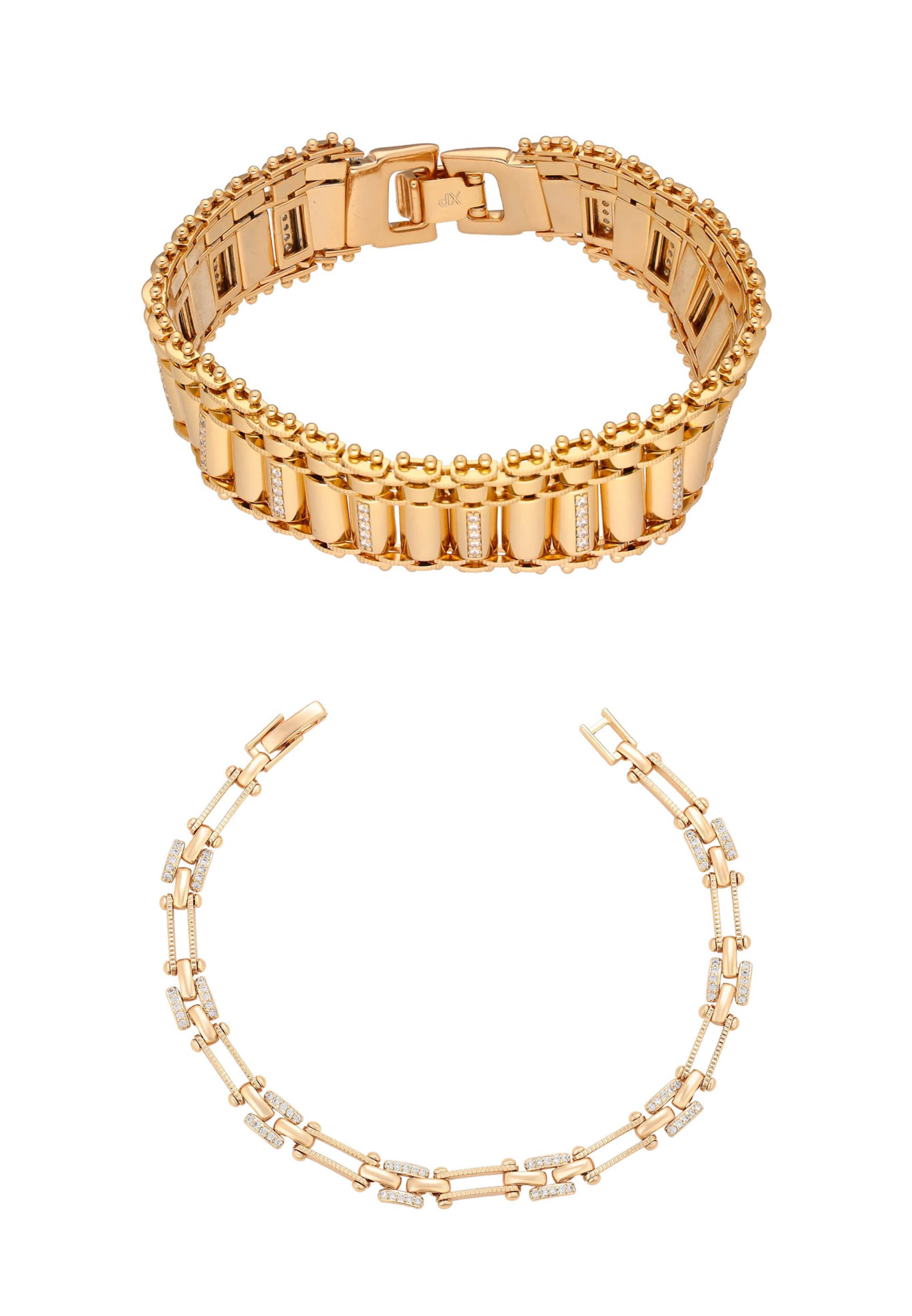 faina Pulseira em ouro / transparente, Vista do artigo