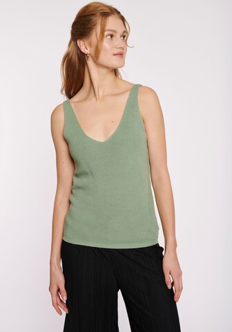 Hailys Knitted Top 'Eb44by' in Green: front