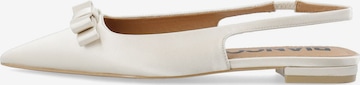 Ballerines à lanières 'Bari' Bianco en blanc : devant