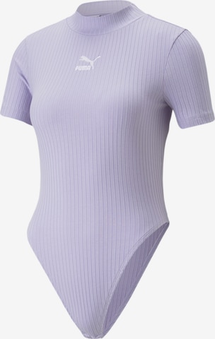 PUMA Shirt Bodysuit in Purple: front